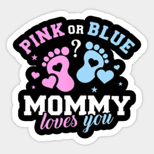 Gender reveal mommy mom Sticker